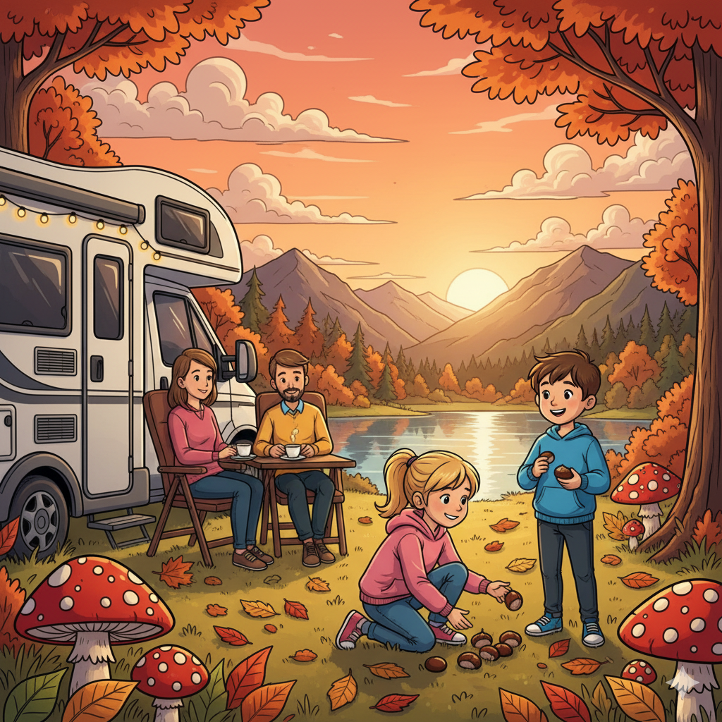 <p>Viaggiare in camper in autunno: consigli, mete e accessori utili.</p>
